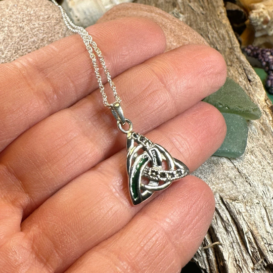 Aria Trinity Knot Necklace — view 4