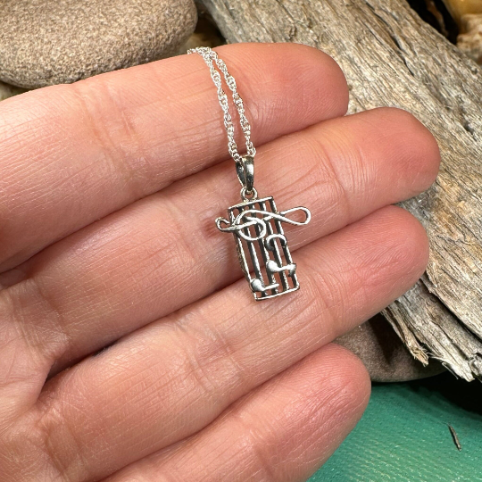 Music Notes Necklace — view 4