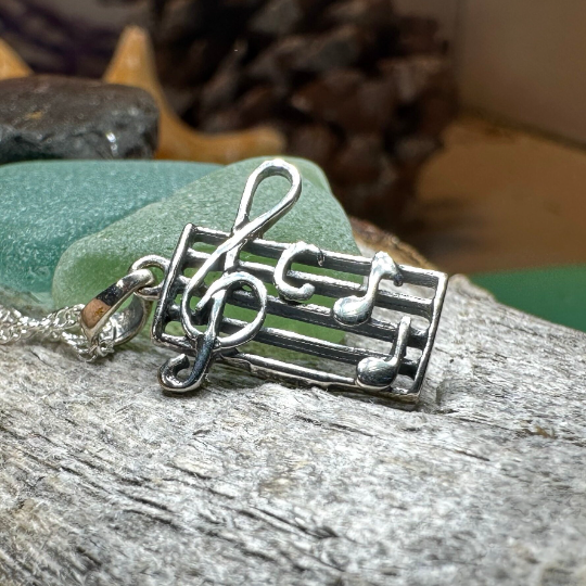 Music Notes Necklace — view 5