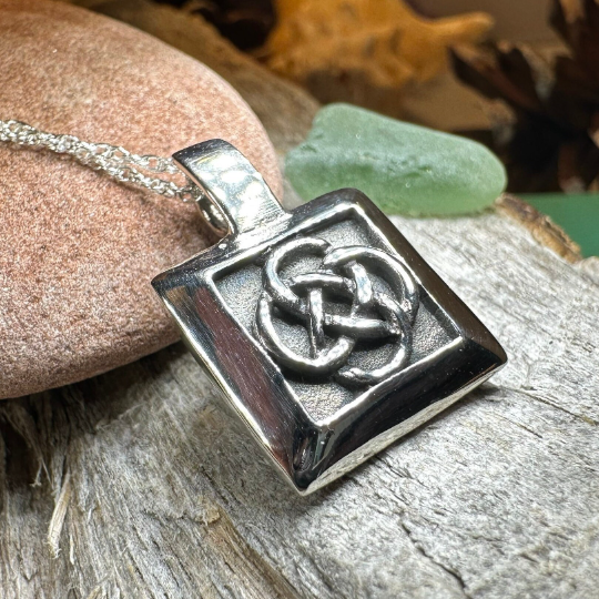 Dara Knot Necklace in sterling silver
