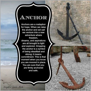 Sapphire Anchor Necklace