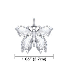 Load image into Gallery viewer, Celtic Butterfly Silver Necklace
