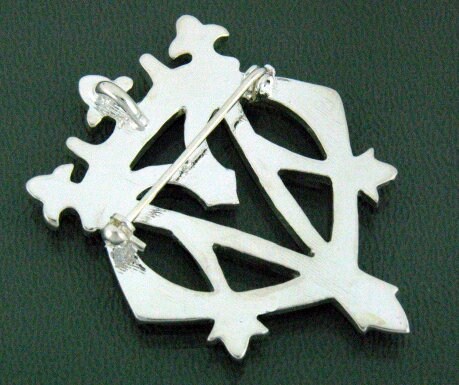 Load image into Gallery viewer, Luckenbooth Brooch, Scotland Jewelry, Bridal Pin, Mom Gift, Friendship Gift, Sister, Girlfriend Gift, Anniversary Gift, Scottish Bride Pin
