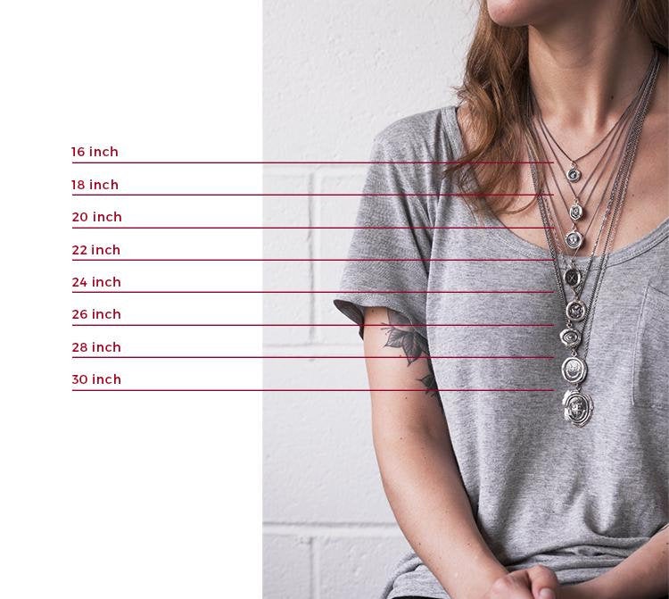 Jewelry Sizing Chart - Made by Mary Custom Bar & Disc Necklaces – Made By  Mary