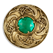 Load image into Gallery viewer, Viking Crystal Brooch
