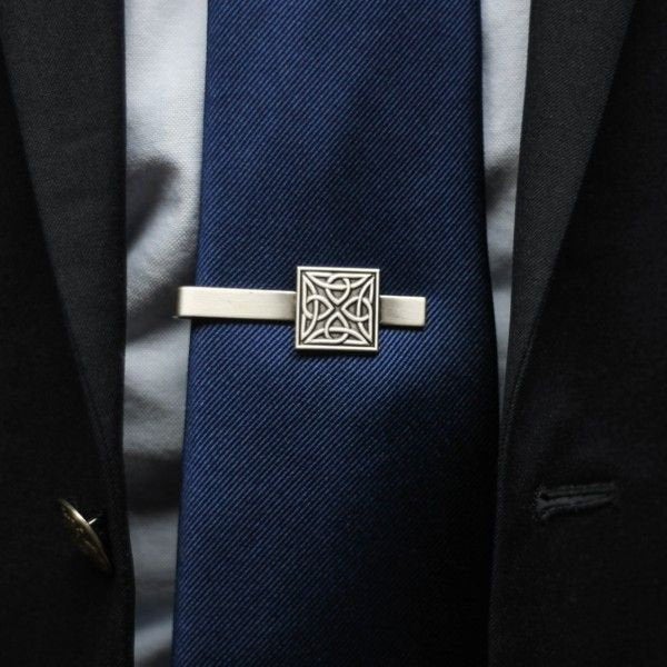 Square Trinity Knot Tie Bar — view 8