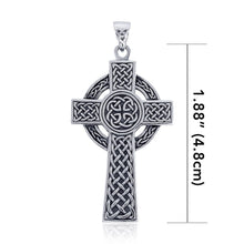 Load image into Gallery viewer, Celtic Cross Necklace, Cross Necklace, Celtic Jewelry, Anniversary Gift, First Communion Gift, Baptism Cross, Religious Jewelry, Irish Gift
