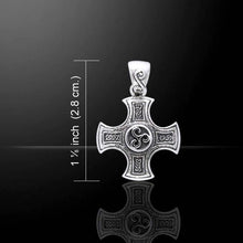 Load image into Gallery viewer, Triskelion Celtic Cross Necklace

