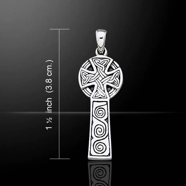 Alasdair Celtic Cross Necklace in Sterling Silver
