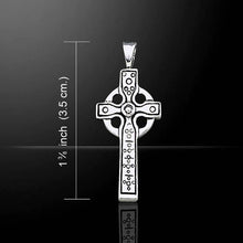 Load image into Gallery viewer, Petite Silver Celtic Cross Necklace
