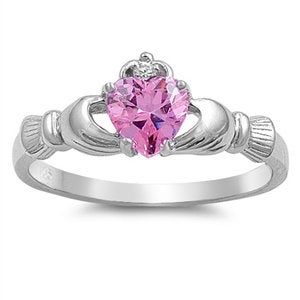 Pink Claddagh Ring