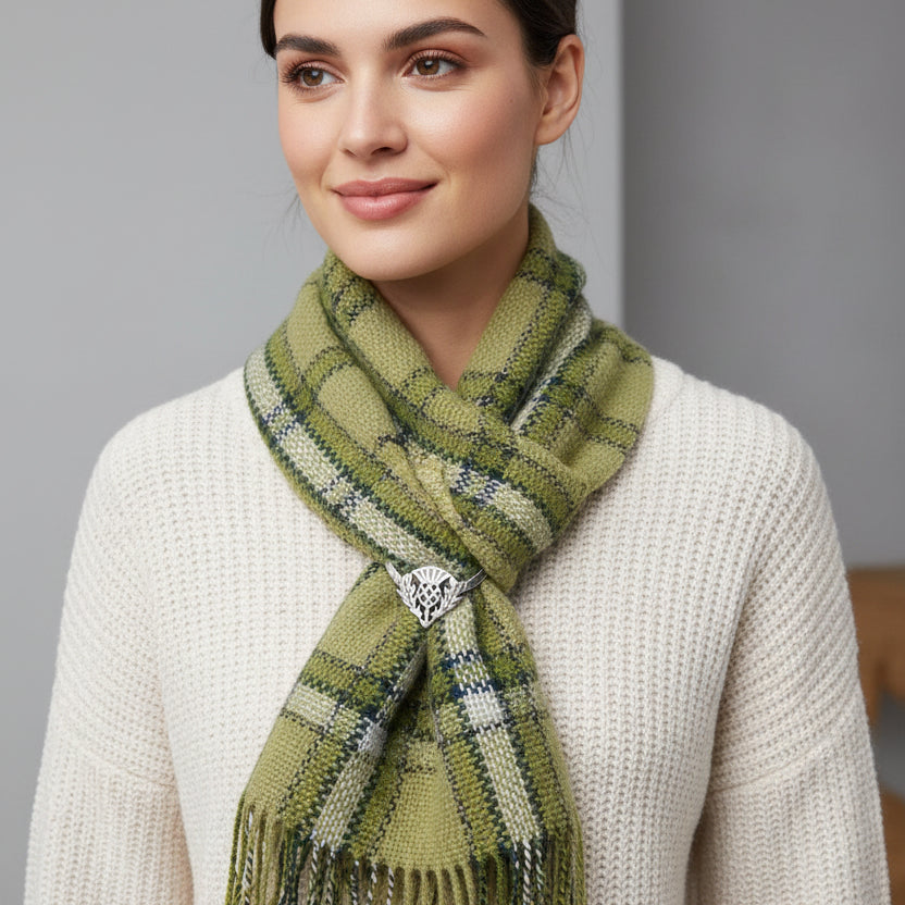 Celtic Thistle Scarf Ring - Handmade in Scotland — view 7