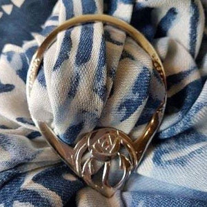 Celtic Mackintosh Rose Scarf Ring