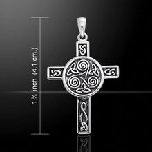 Load image into Gallery viewer, Triskel Celtic Cross Necklace
