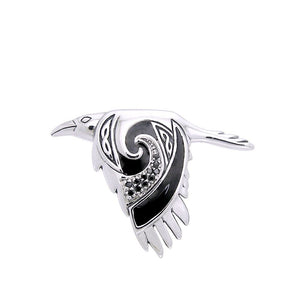 Birget Celtic Raven Necklace