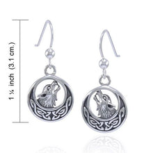 Load image into Gallery viewer, Celtic Wolf Spirit Earrings
