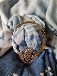 Celtic Thistle Scarf Ring
