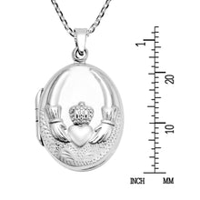 Load image into Gallery viewer, Claddagh Locket Necklace
