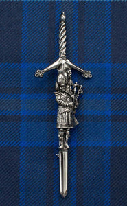 Highland Bagpiper Kilt Pin
