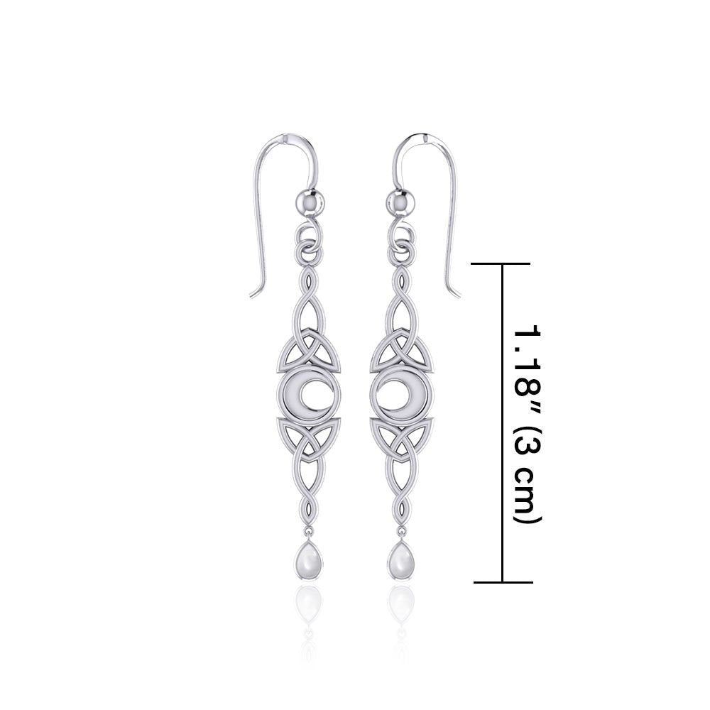 Galette Celtic Moon Earrings — view 5
