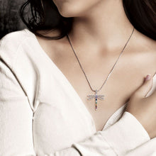 Load image into Gallery viewer, Chakra Dragonfly Necklace
