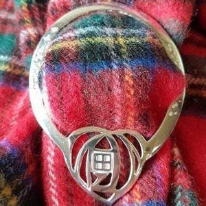 Celtic Mackintosh Heart Scarf Ring