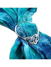 Load image into Gallery viewer, Celtic Double Heart Scarf Ring
