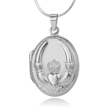 Load image into Gallery viewer, Claddagh Locket Necklace
