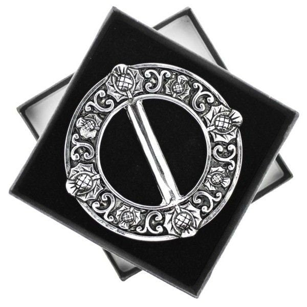 Scottish Thistle Scarf Ring — view 8
