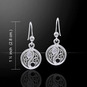 Yin Yang Earrings, Celtic Knot Jewelry, Trinity Knot Earrings, Celtic Jewelry, Irish Jewelry, Wiccan Jewelry, Celtic Earrings, Pagan Jewelry