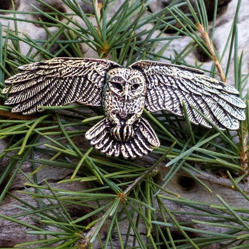 Realistic Owl Hair Clip for Women