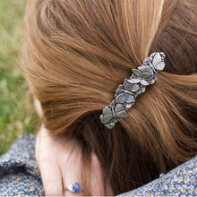 Load image into Gallery viewer, Butterfly Hair Clip, Celtic Hair Barrette, Hair Jewelry, Nature Jewelry, Celtic Jewelry, Celtic Barrette, Art Deco Jewelry, Bun Holder
