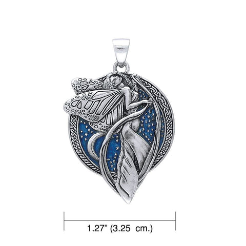 Load image into Gallery viewer, Blue Moon Fairy Necklace in Sterling Silver
