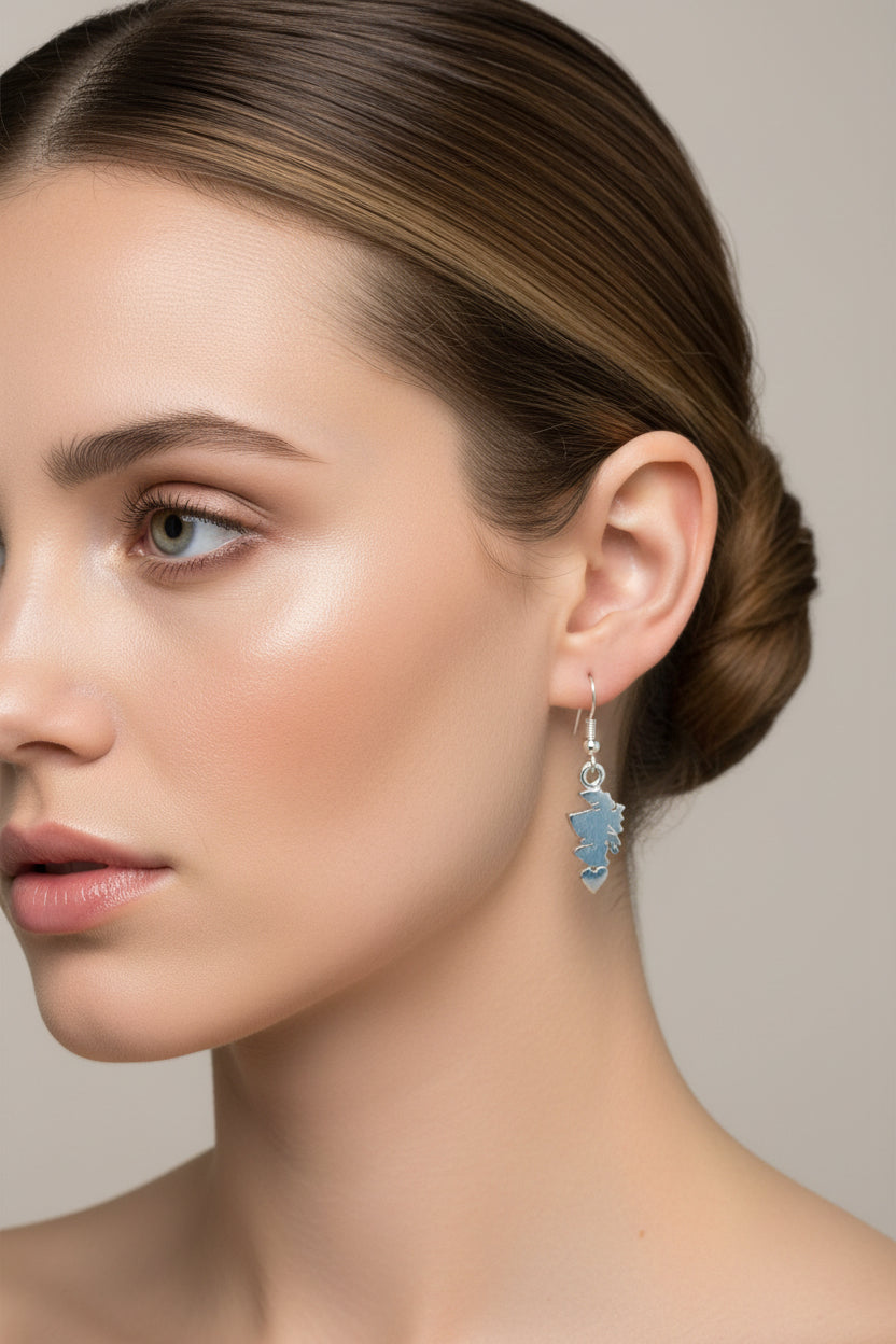 Scotland Map Earrings - Handmade in Scotland — view 5