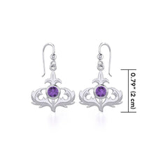 Load image into Gallery viewer, Amethyst Thistle Earrings 07
