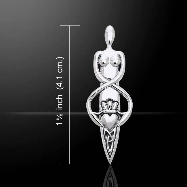 Danu Necklace, Trinity Knot Pendant, Celtic Jewelry, Goddess Pendant, Anniversary Gift, Wiccan Jewelry, Pagan Jewelry, Claddagh Jewelry