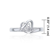 Load image into Gallery viewer, Trinity Knot Heart Ring
