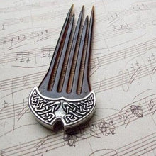 Load image into Gallery viewer, Celtic Knot Hair Stick, Celtic Barrette, Irish Jewelry, Pagan Jewelry, Friendship Gift, Wiccan Jewelry, Norse Jewelry, Hair Slide Barrette
