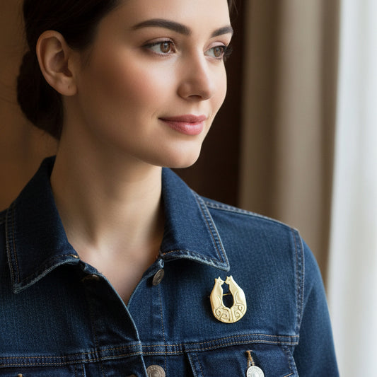 Celtic Cats Brooch - Handmade in Scotland