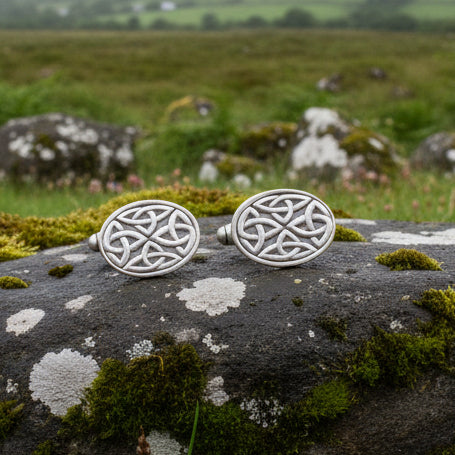 Celtic Trinity Knot Cufflinks for Men — view 5
