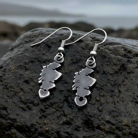 Scotland Map Earrings - Handmade in Scotland