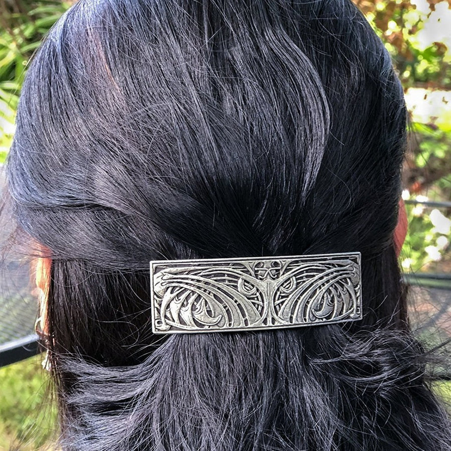 Celtic Knot Hair Clip, Celtic Barrette, Irish Jewelry, Pagan Jewelry, Friendship Gift, Wiccan Jewelry, Norse Jewelry, Animal Barrette