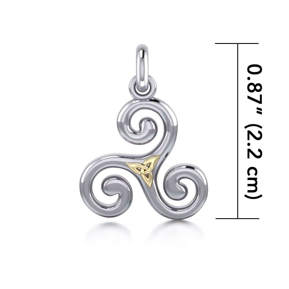 Keeva Triple Spiral Necklace — view 7