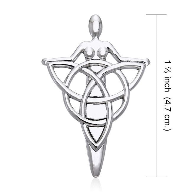 Goddess Necklace, Trinity Knot Pendant, Celtic Jewelry, Danu Pendant, Anniversary Gift, Wiccan Jewelry, Pagan Jewelry, Triquetra Jewelry
