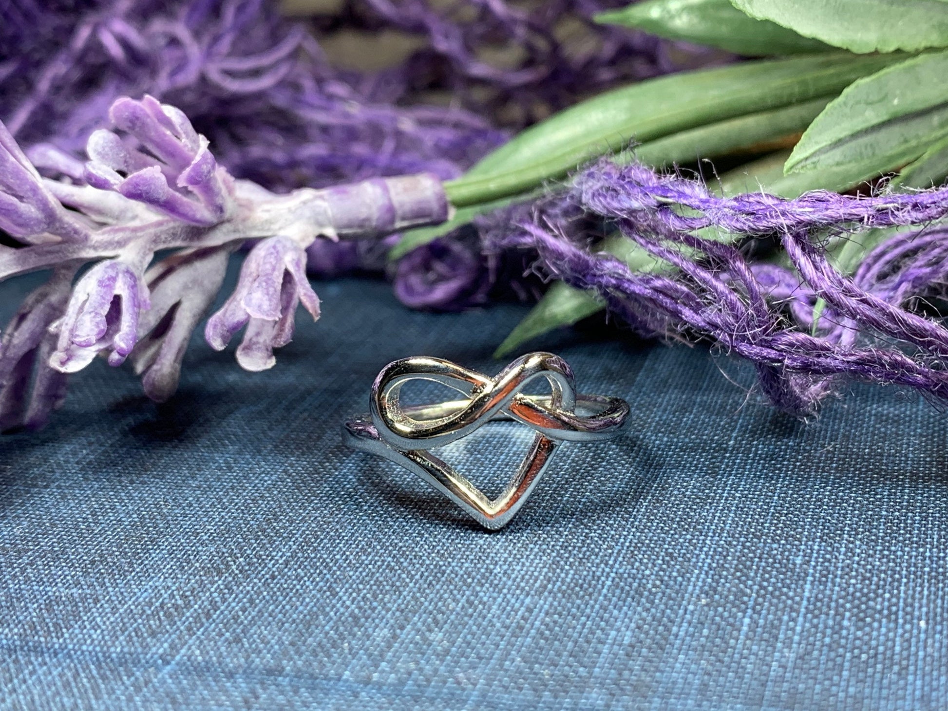 Celtic Forever Heart Ring — view 3