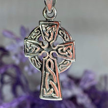 Load image into Gallery viewer, Celtic Sterling Silver Cross Necklace
