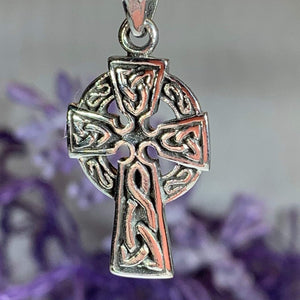 Celtic Sterling Silver Cross Necklace