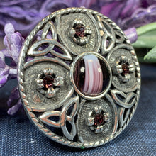 Load image into Gallery viewer, Crystal Trinity Knot Brooch
