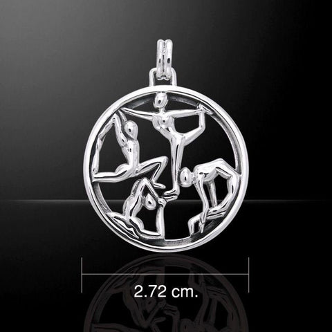 Load image into Gallery viewer, Round Yoga Pose Necklace
