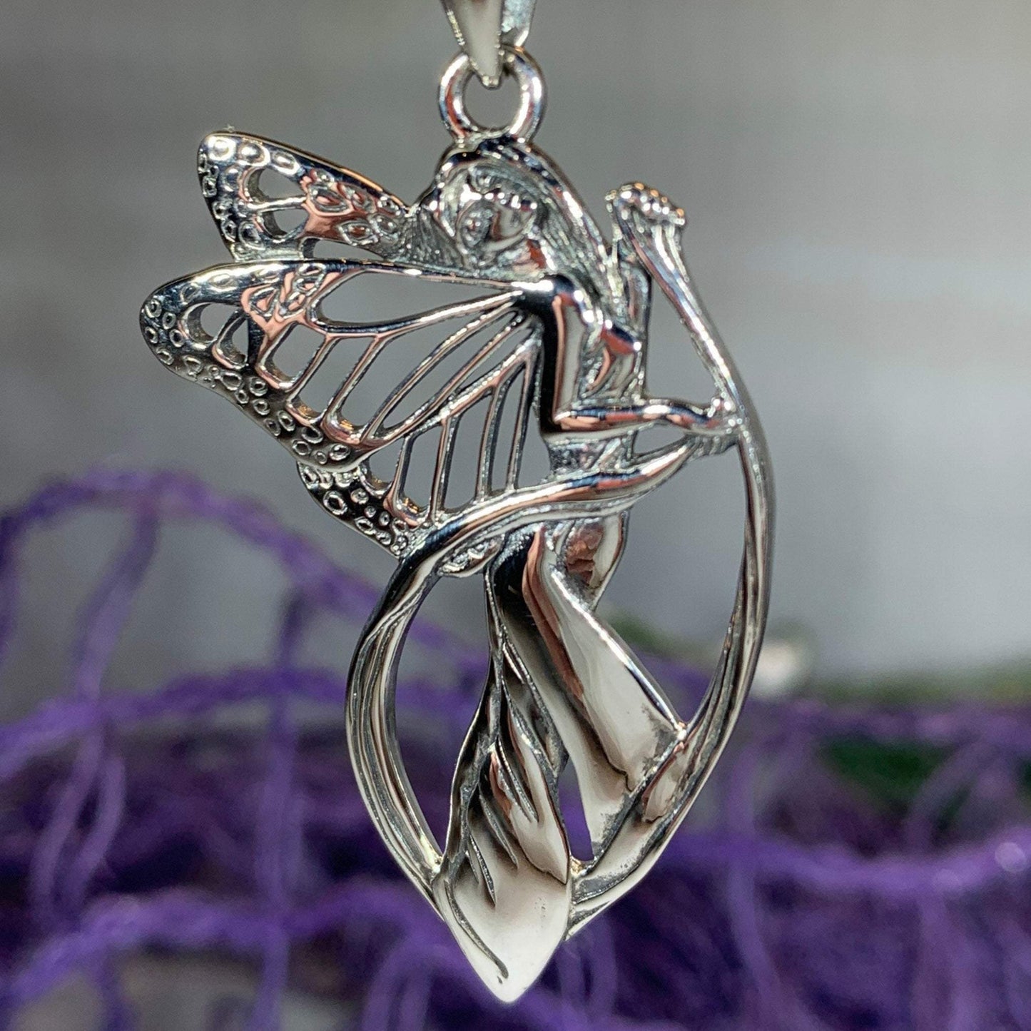 Butterfly Fairy Necklace — view 2